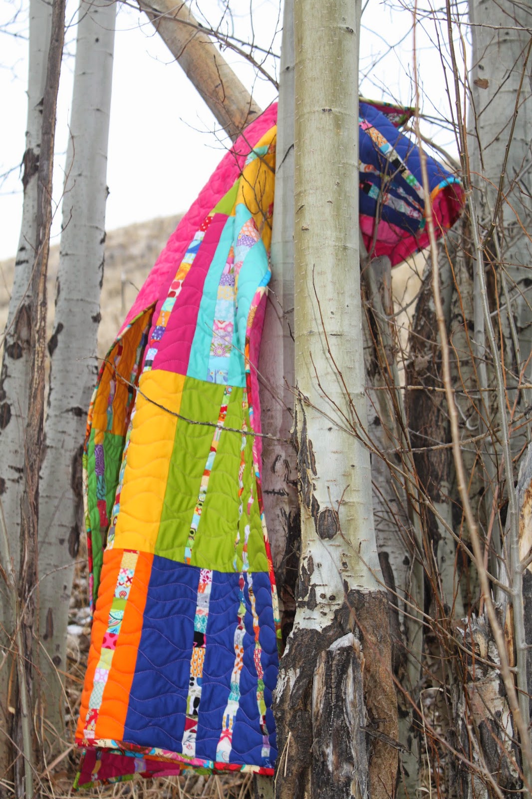 Stitch by Stitch birch tree quilt