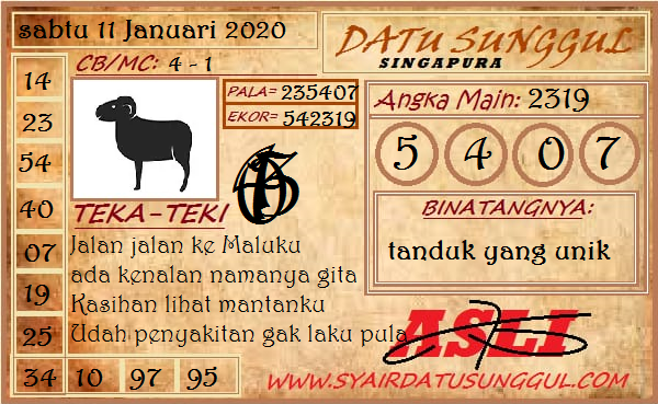 Prediksi Syair Sgp 11 Januari 2020 Pangkalantoto Prediksi Syair Sgp 11 Januari 2020 Pangkalantoto