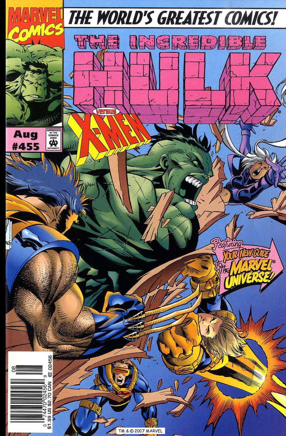 Read online The Incredible Hulk (1968) comic -  Issue #455 - 1