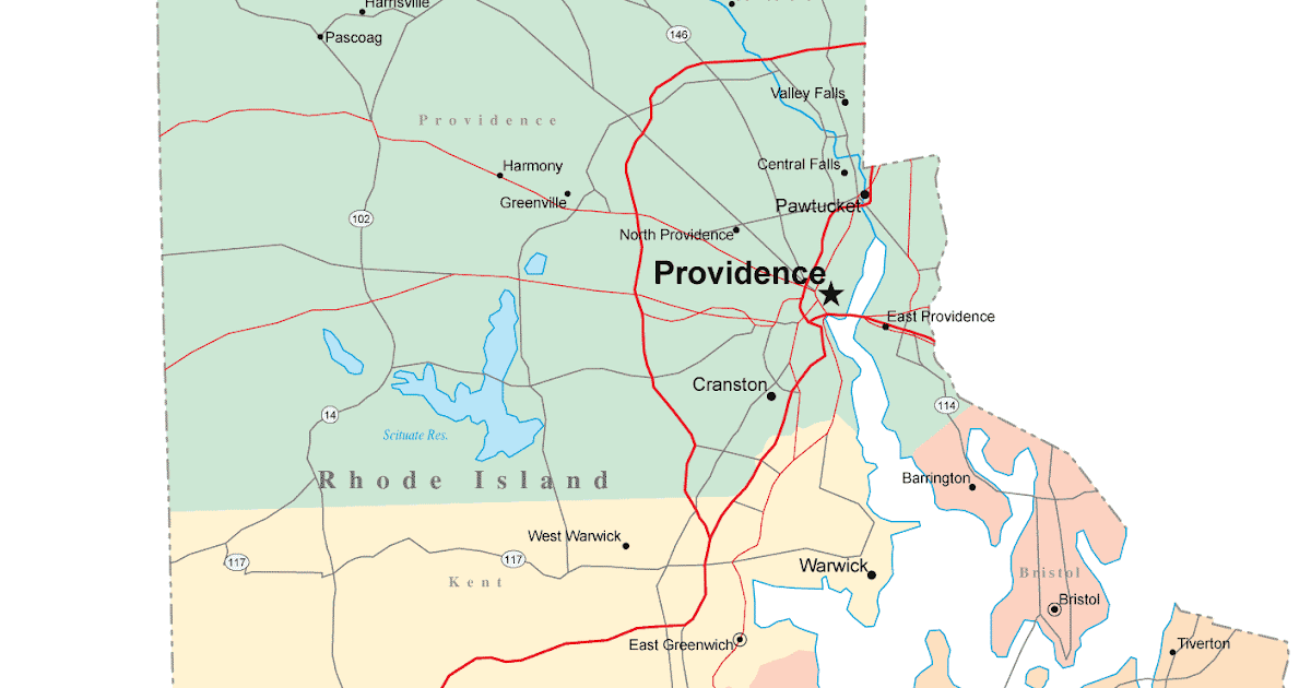 Rhode Island map