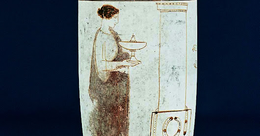 Σε λευκή λήκυθο του 440 π.Χ. (της Αγγελικής Μαυρουδή)