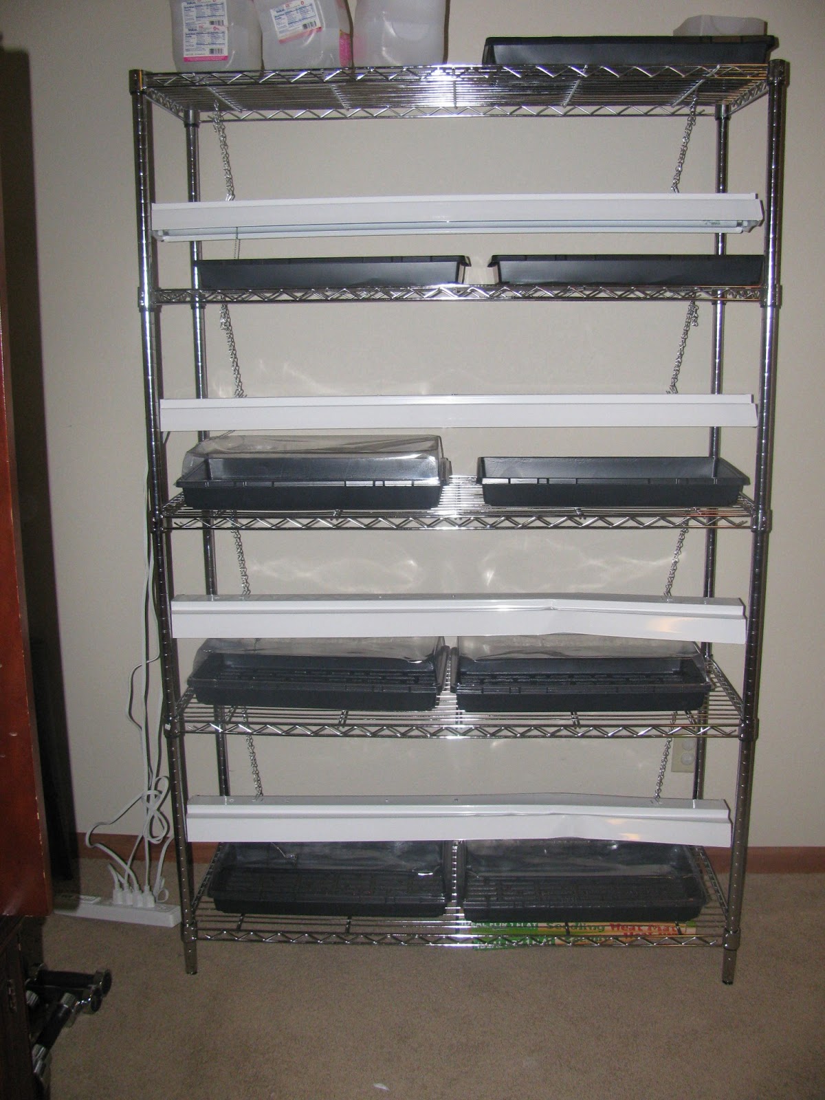 The Harried Homemaker Preps DIY Seed Starting SetUp