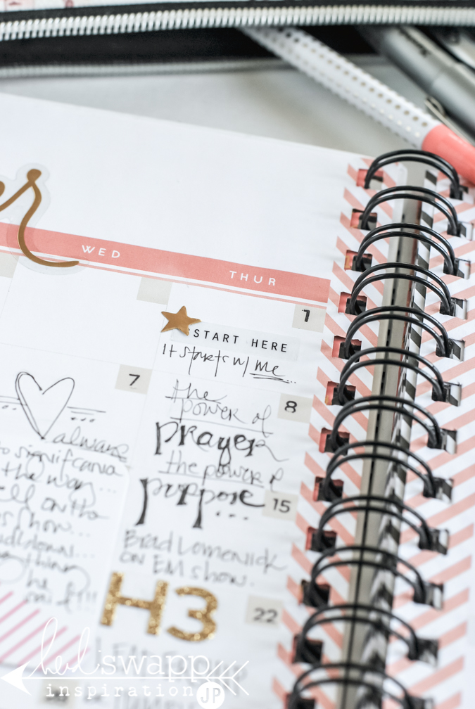 Heidi Swapp Instax Planner Kit put to use as an intentional living planner and inspiration calendar. @jamiepate for @heidiswapp