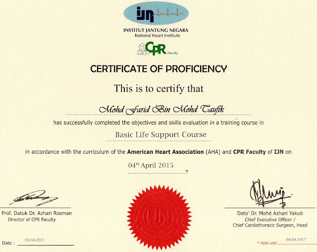 Cvt Mohd Farid Certificate No 21 Malaysia Book Of Records Most Number Of Certificates Received By An Individual Record Breaking Attempt