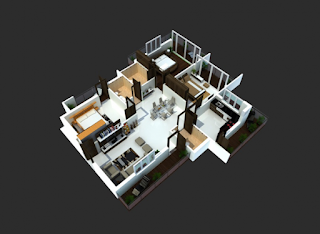 Desain Rumah Modern Insprasi 25 Denah Desain Rumah Modern 3D Sederhana dan Minimalis 3 Kamar