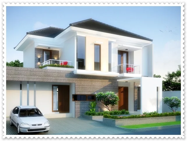 gambar rumah minimalis modern 2 lantai mewah