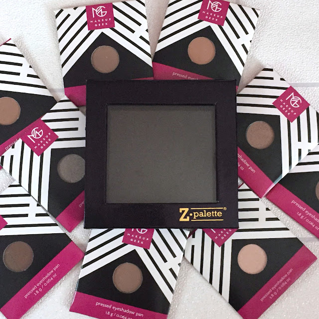 Makeup Geek Eye Shadows And Z Palette - My Thoughts 