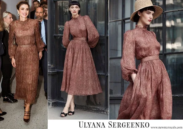 Queen Rania wore Ulyana Sergeenko dress from Fall-Winter 2017-2018 Demi-Couture collection