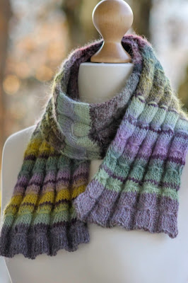 Gathered Rib Scarf