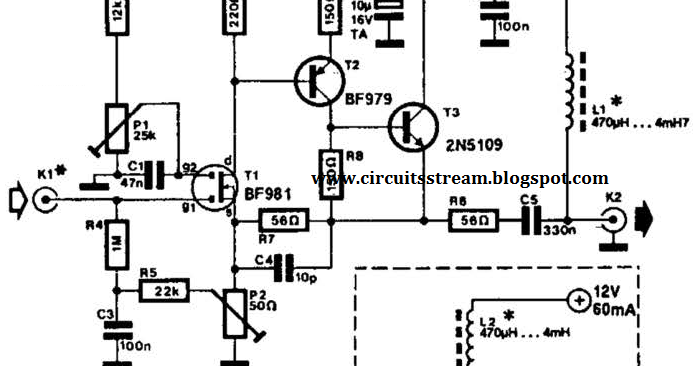 build a low noise active antenna circuit diagramVlf Vhf Wideband Low Noise Active Antenna Circuit #3