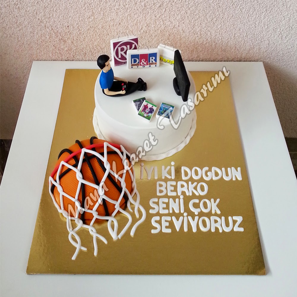 Maya Lezzet Tasarımı BASKETBOL TEMALI PASTA