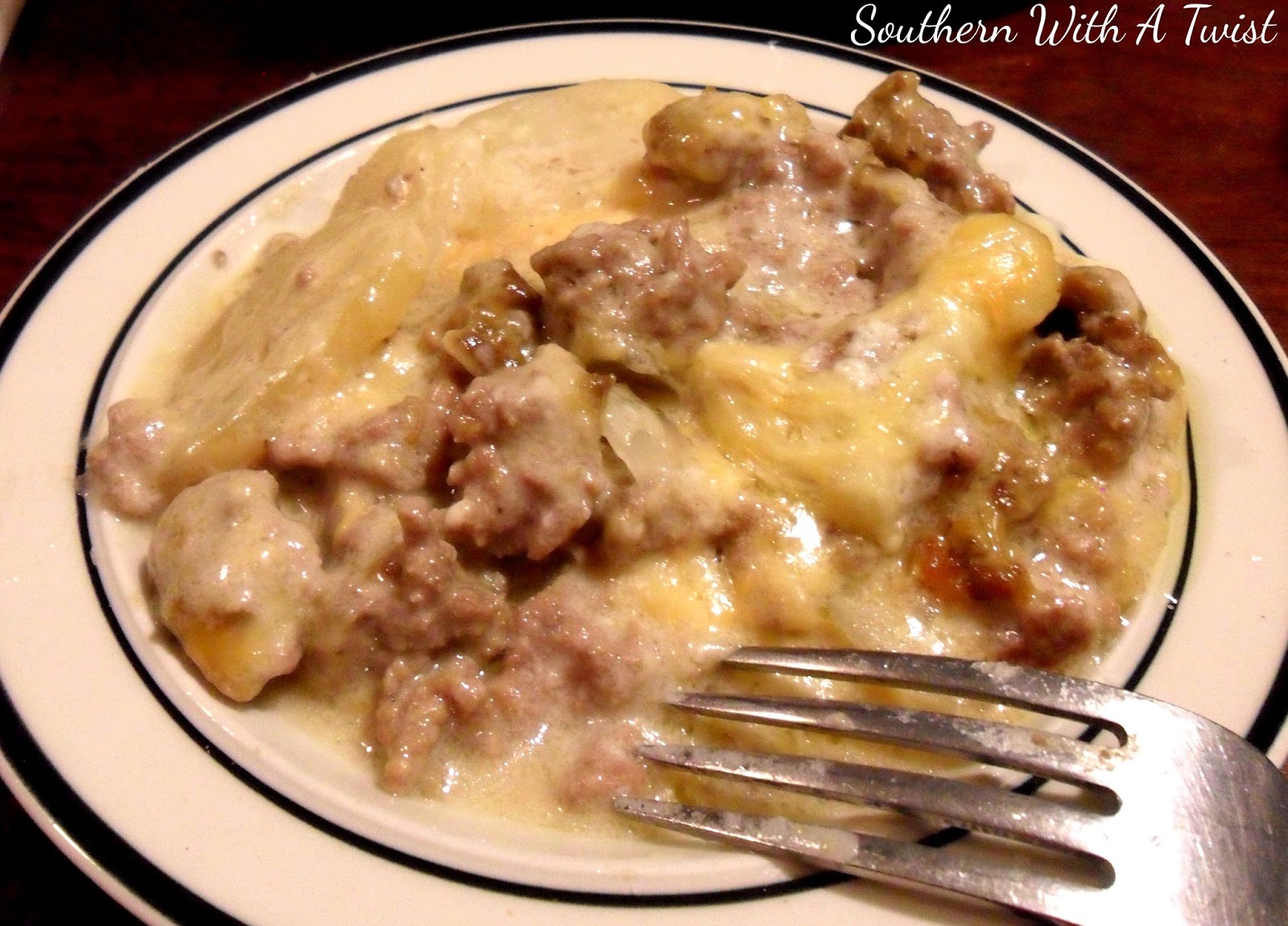 Southern With A Twist Hamburger And Potato Casserole With A