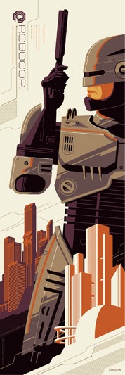 RoboCop Screen Print by Tom Whalen