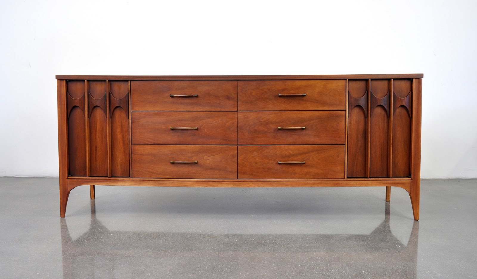 SELECT MODERN KentCoffey Perspecta Walnut and Rosewood Quadruple