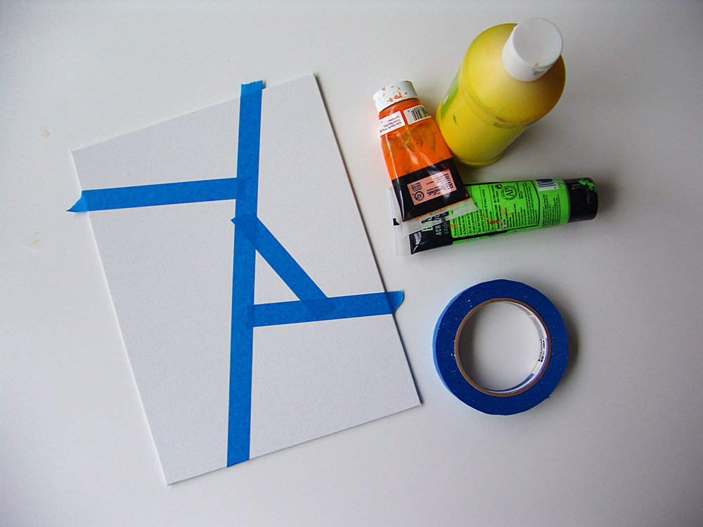 Cool Stuff Art Gallery Tape Painting Project