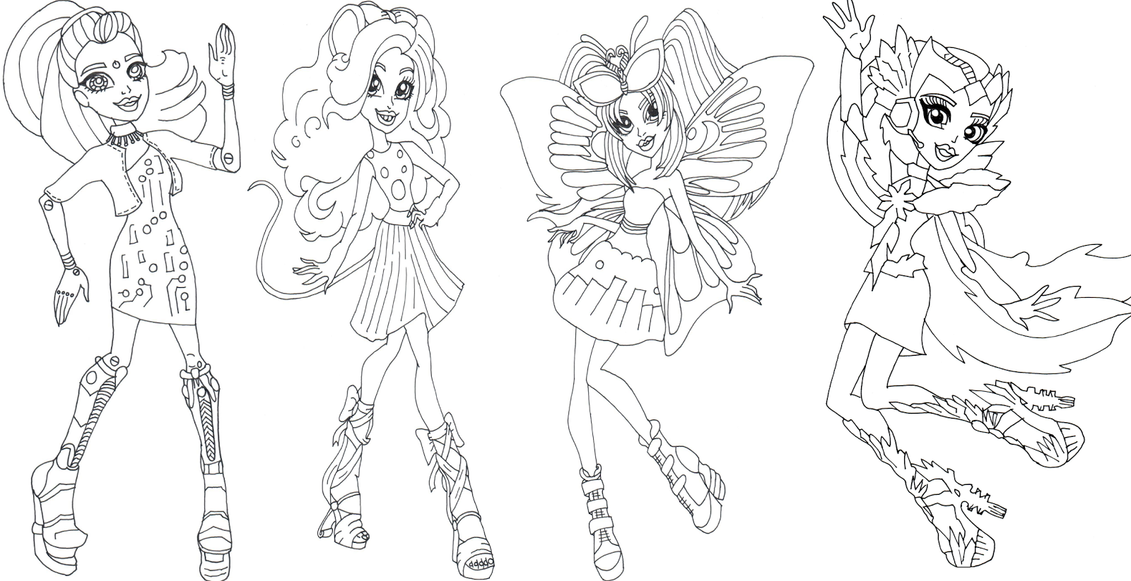 Free Printable Monster High Coloring Pages: Boo York Monster High ...