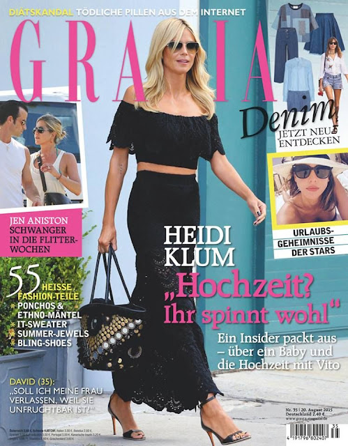 Actress, Model @ Heidi Klum - Grazia Germany, August 2015 