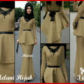 Bj1232 Unik Baju Gamis Pesta Model Kebaya 2017