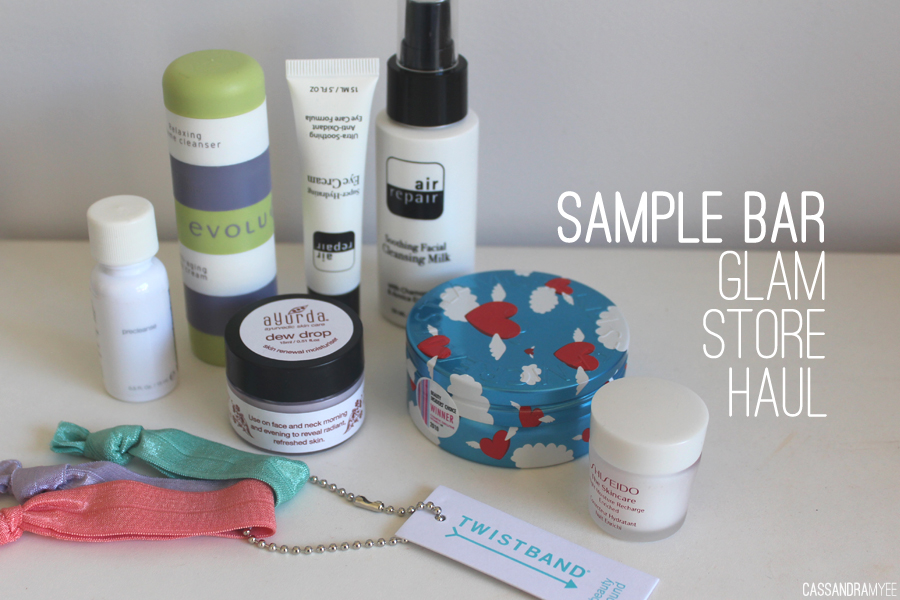 SAMPLE BAR Haul from the Glam Store + Mini Reviews — CassandraMyee