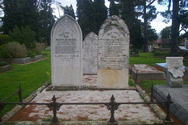 Nebel family plot at Thomastown formerly Westgarthtown Lutheran cemetery