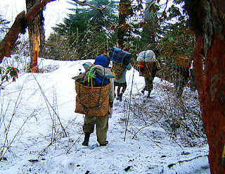 snow trekking in Myanmar snow trekking in Myanmar