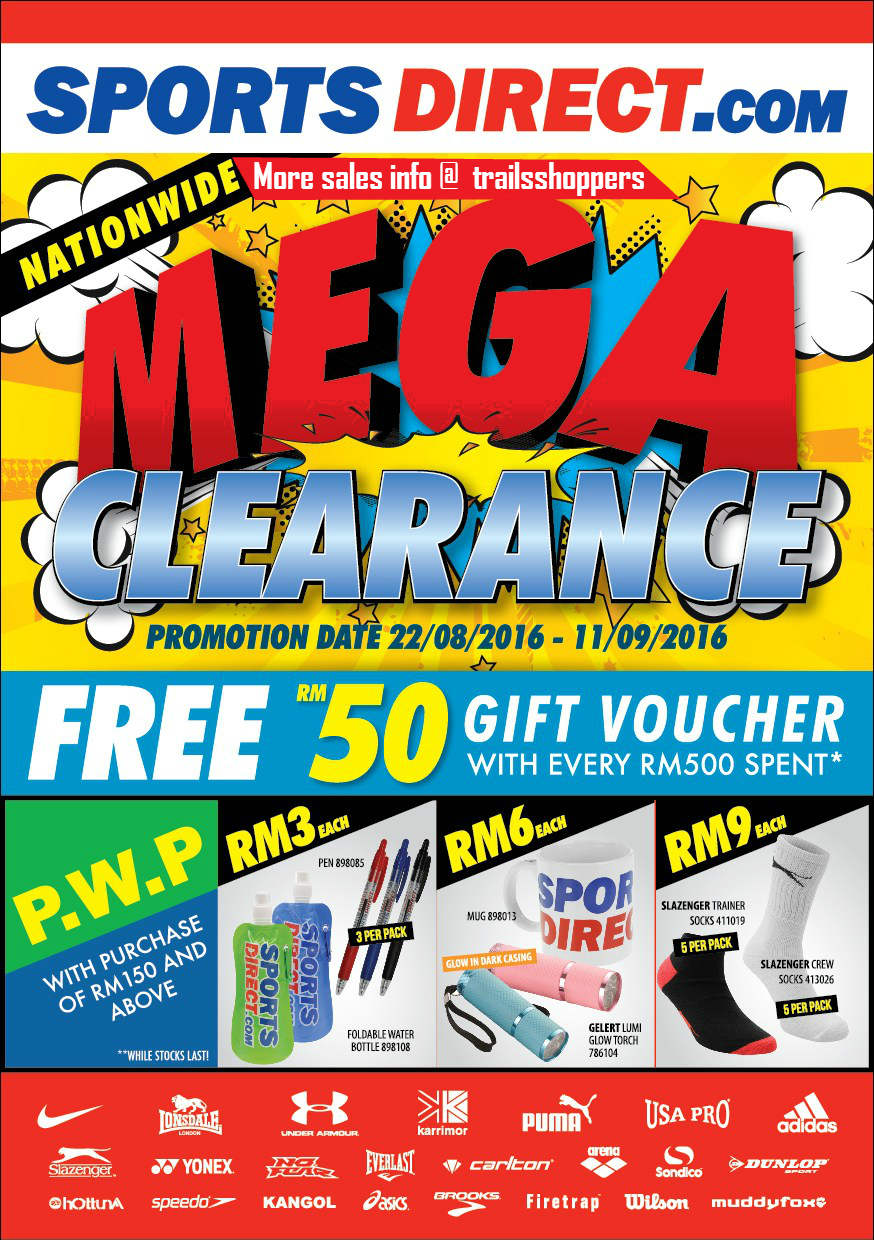 Nationwide Mega Clearance end 11 SEPT 2016