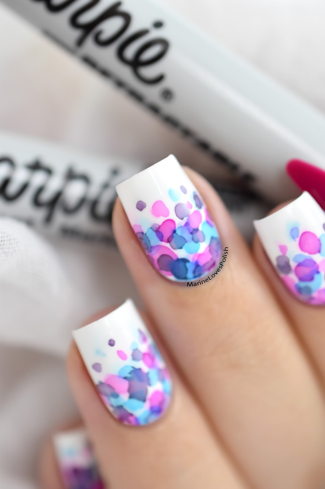 Watercolor Nail Art with Sharpies?! / Maniswap with Souchka! [VIDEO