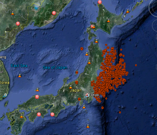 Jasmine Woodford Japan from Google Earth