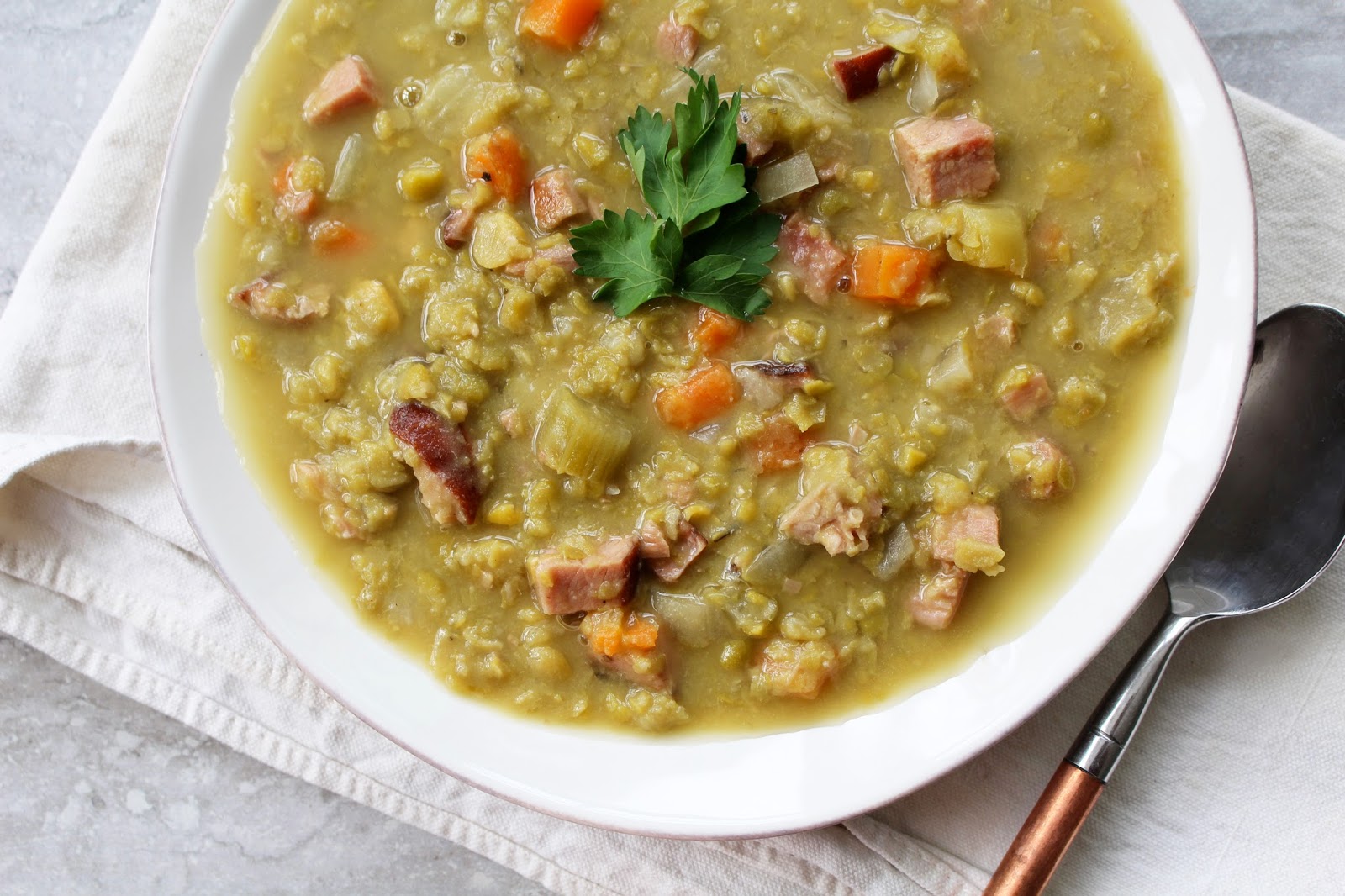 Instant Pot Split Pea Soup with Ham
