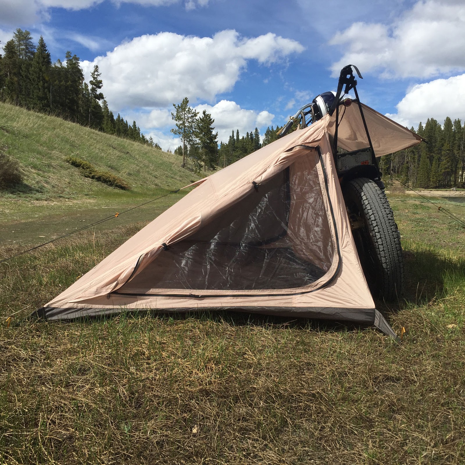 Gear Review Nomad Motorcycle Tent Return Of The Cafe Racers