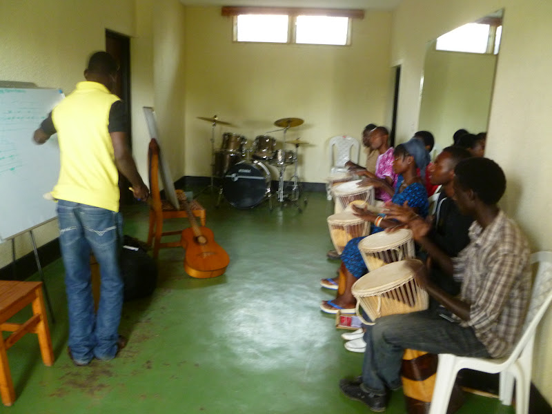 The Kroghs in Kigali! The Kigali School of Music!