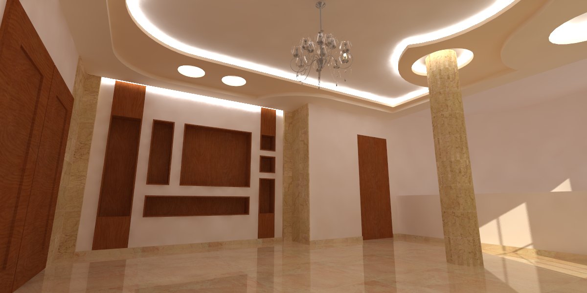 Gypsum board ceiling 3D design maps Home Decor