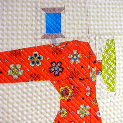Monica Curry Quilt Design Vintage Sewing Machine Mini Quilt