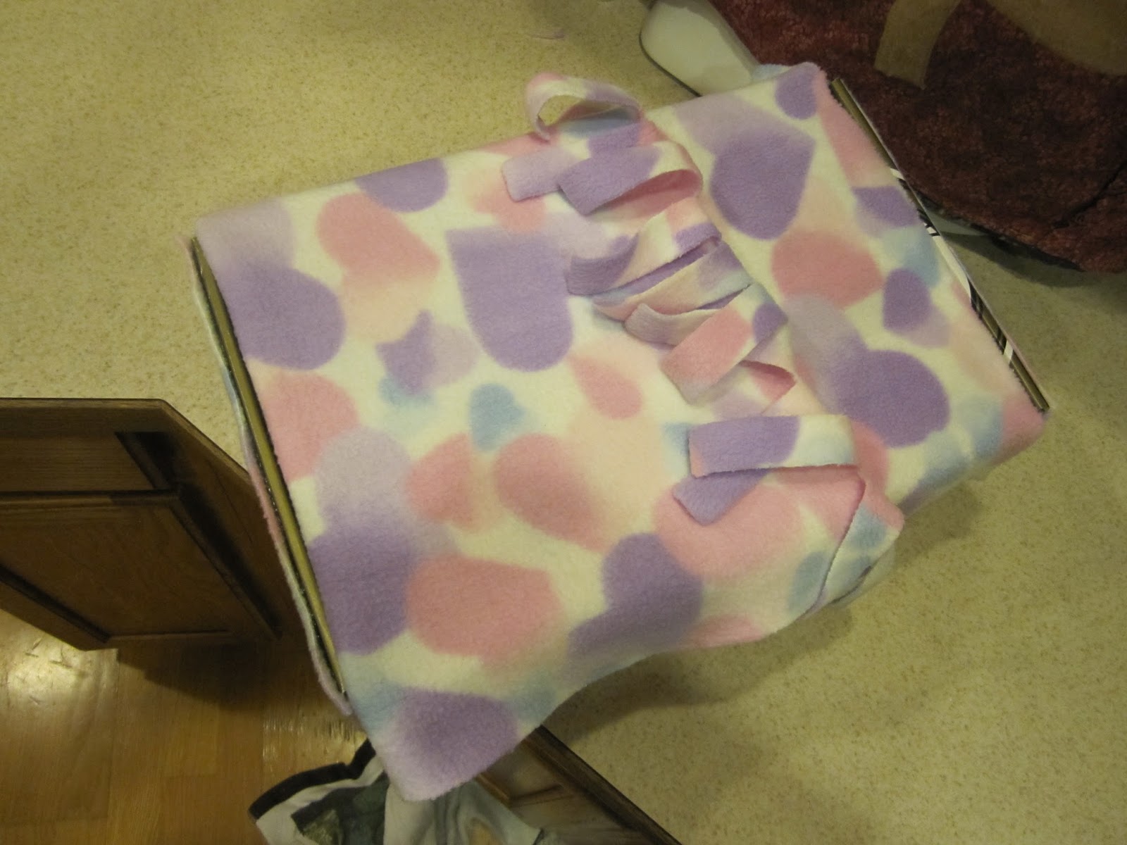 The Colors of my World How to make a Barbie bed out of a cardboard box!