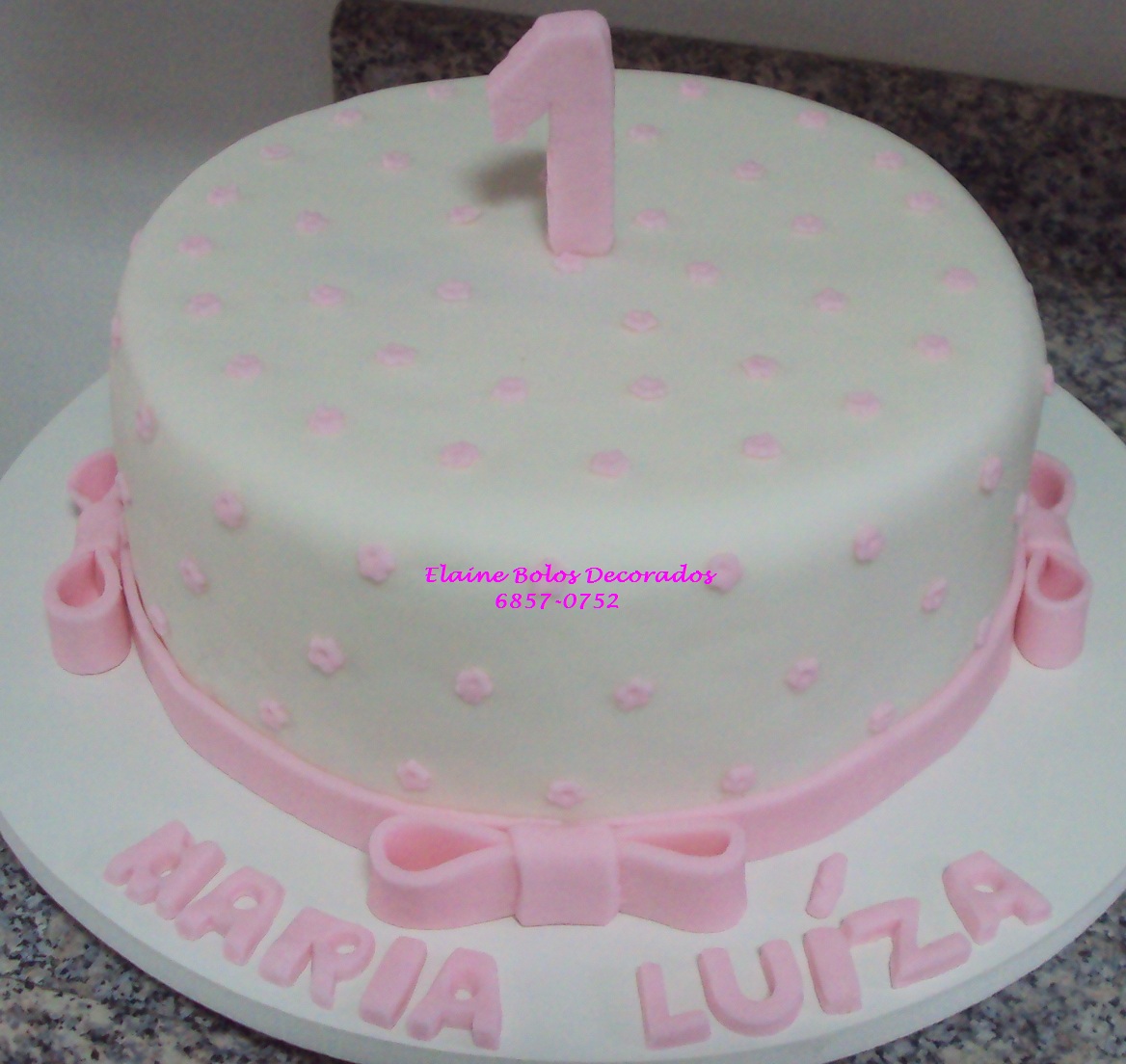 Elaine Panizzi Bolos Decorados: 1 ano da Maria Luíza