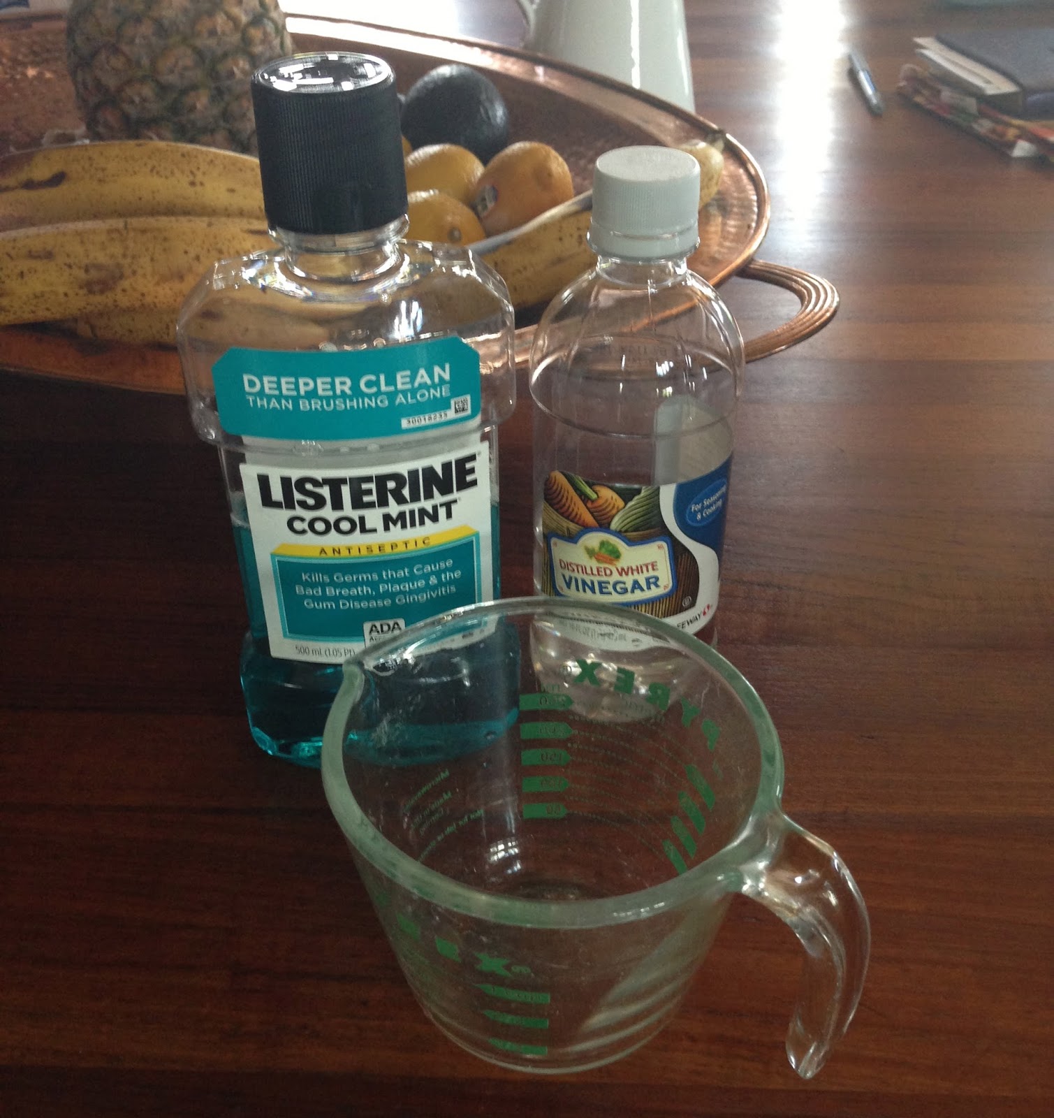 The MeGown Family Listerine & Vinegar foot soak...why not?!