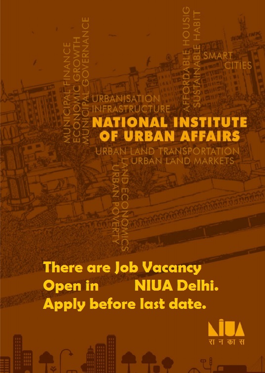 Job posts in National Institute of Urban Affairs 2015