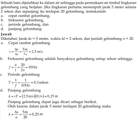 Soal Dan Jawaban Fisika Soal Dan Jawaban Gejala Gelombang