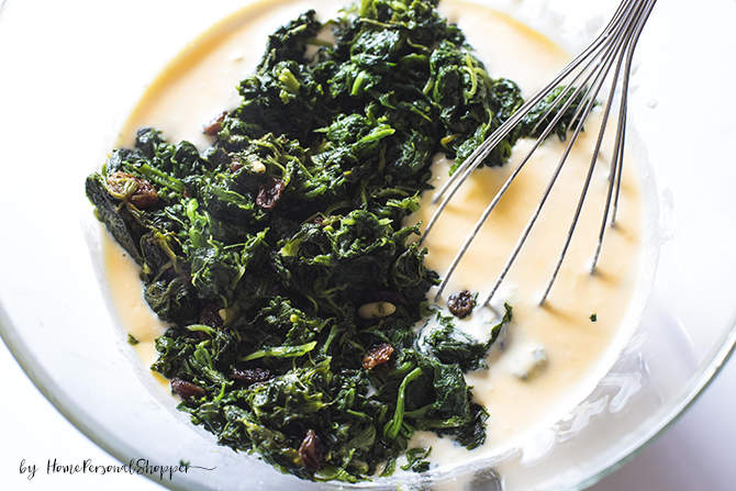 Receta quiche de espinacas