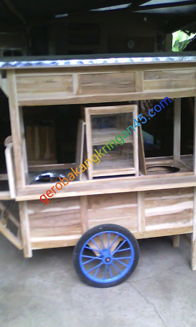 PENGRAJIN ASLI GEROBAK KULINER KAYU MURAH KUALITAS TERJAMIN BARANG KUAT