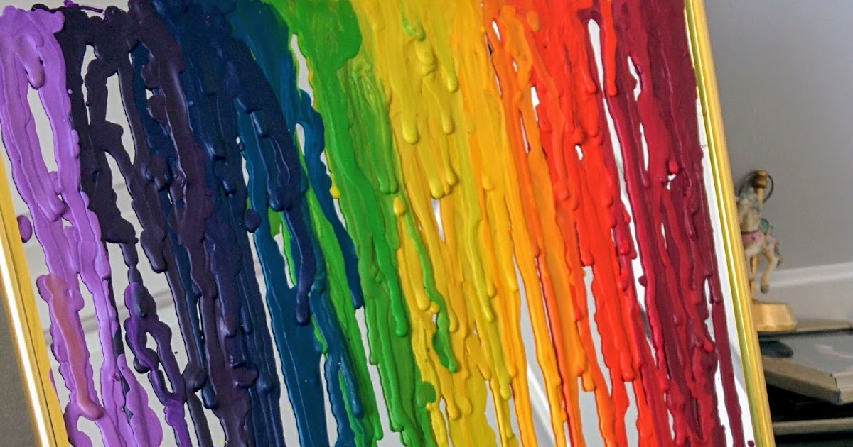 Making a Melted Crayon Picture with a Glue Gun