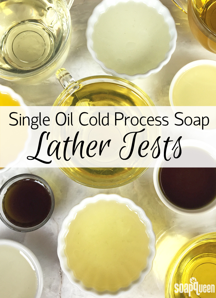 Making Scentz (aka Homemade Bath Products) Single Oil Cold Process Soap Lather Tests