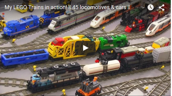 My Lego Trains In Action 45 Locomotives Cars Stylish Videos