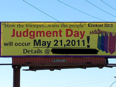 Anuncian el rapto de la Iglesia y el juicio final el 21 de mayo 2011