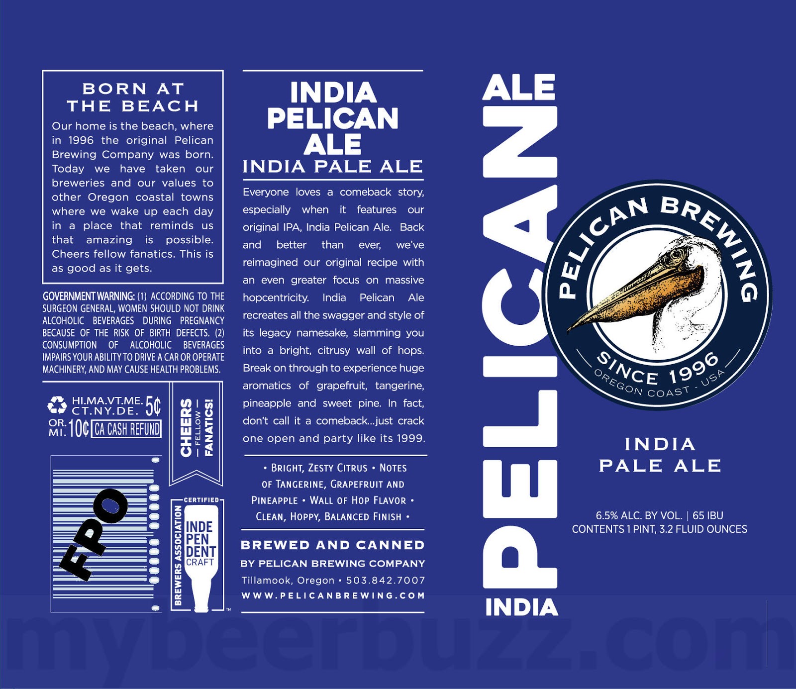 Pelican Working On India Pelican Ale 19.2oz Cans & Skyryze Pale Ale