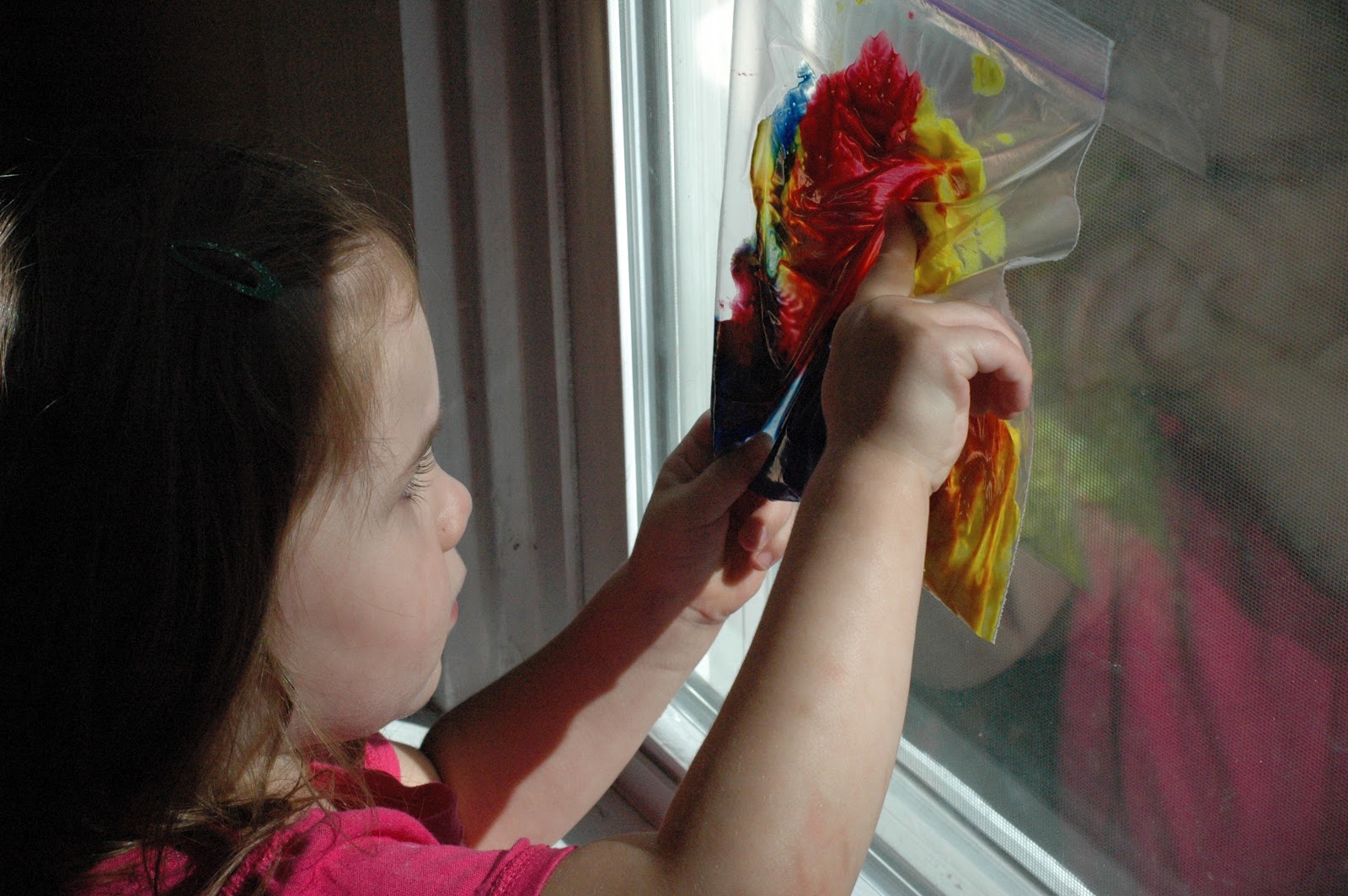 create (with kids) vertical painting FreshlyPlanted