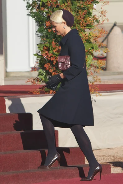 Queen Sonja, Crown Prince Haakon, Crown Princess Mette-Marit, President Sauli Niinistö and Mrs. Jenni Haukio