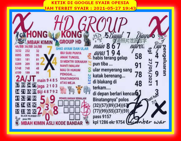1 New Message Kode Syair Hongkong 27 Mei 2021 Forum Syair Togel Hongkong Singapura Sydney