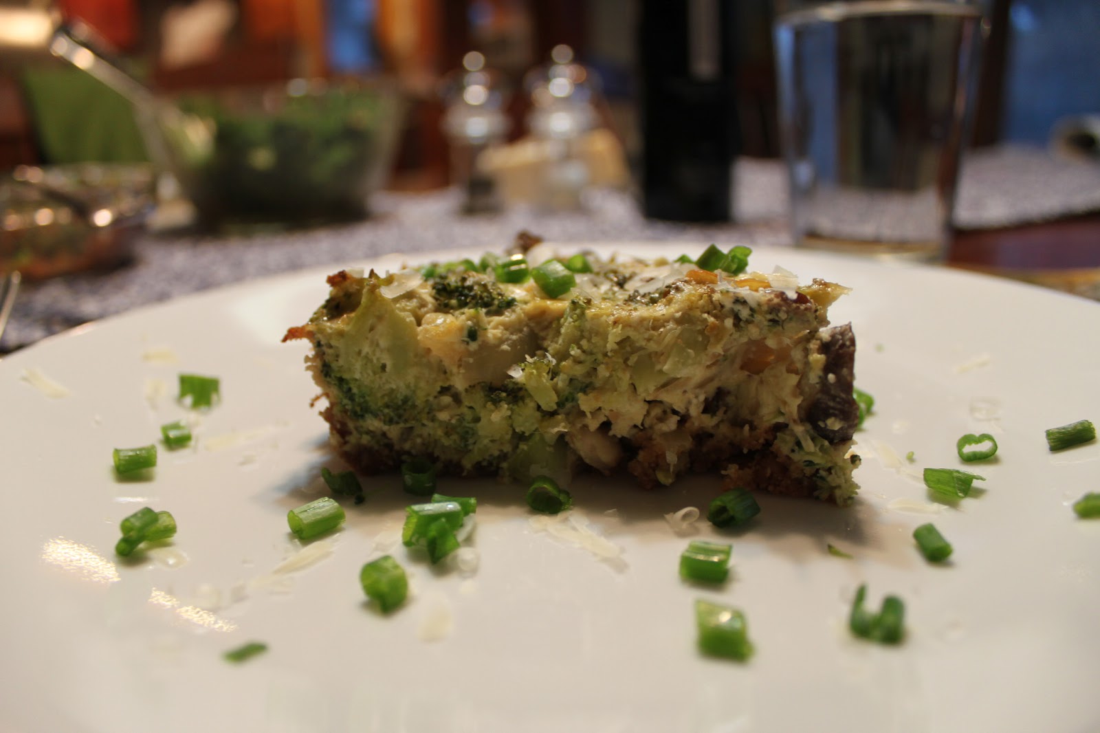 The Good Eatah Vegetable & Cream Cheese Quiche with Almond Crust