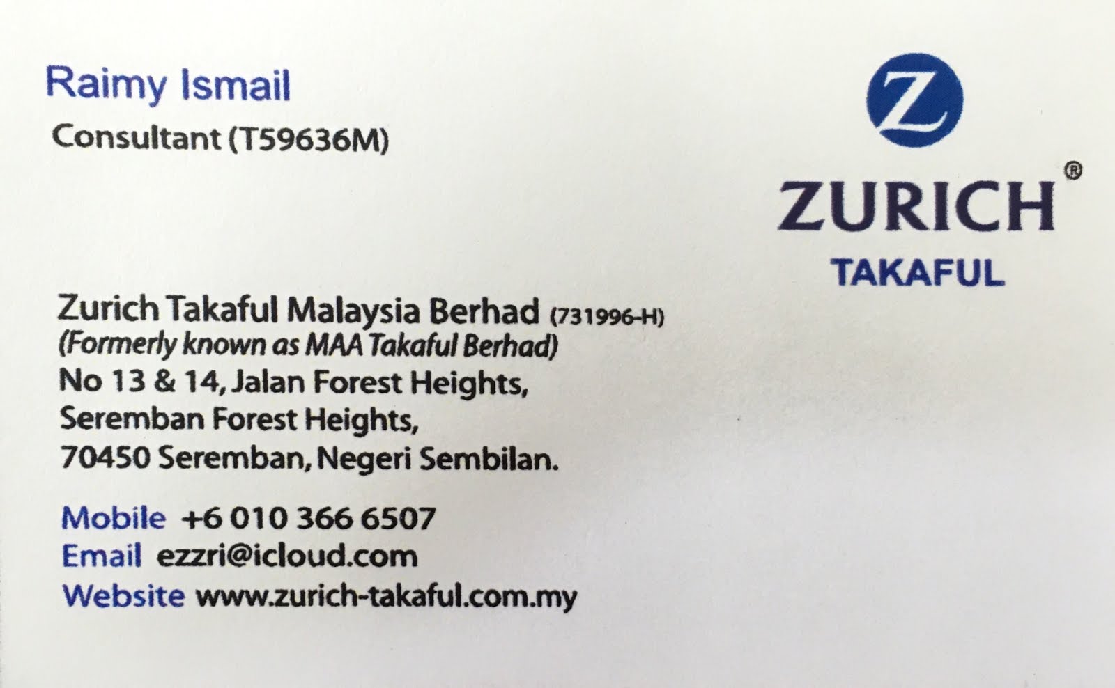 Zurich Takaful Semenyih Promosi till 26 April 2017